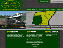 Tablet Screenshot of mcdanielsupplyco.net